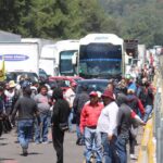 Bloqueo en autopista mexico puebla por pobladores de Tlahuapan